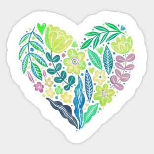 Botanical Heart Juicy Sticker